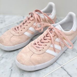 Adidas Pink suede Gazelle sneakers